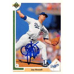 621702 Jay Howell Autographed Baseball Card - Los Angeles Dodgers 1991 Upper Deck - No.558