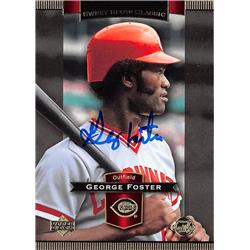 622036 George Foster Autographed Baseball Card - Cincinnati Reds 2003 Upper Deck Sweet Spot Classic - No.34