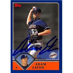626841 Adam Eaton Autographed Baseball Card - San Diego Padres 2003 Topps - No.486
