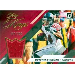 Devonta Freeman Player Worn Jersey Patch Football Card - Atlanta Falcons 2019 Donruss Jersey Kings - No.JK3 LE 181-299