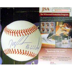 Dwight Gooden autographed baseball card (New York Mets Doc