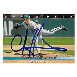 637593 Chris Hammond Autographed Baseball Card - Florida Marlins 1993 Upper Deck - No.661