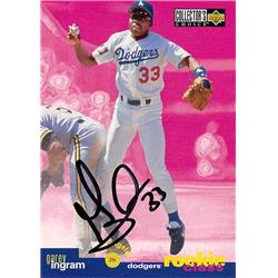 637724 Garey Ingram Autographed Baseball Card - Los Angeles Dodgers 1995 Upper Deck - No.22