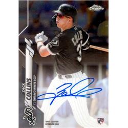 637913 Zack Collins Autographed Baseball Card - Chicago White Sox 2020 Topps Chrome Rookie Refractor - No.RAZC