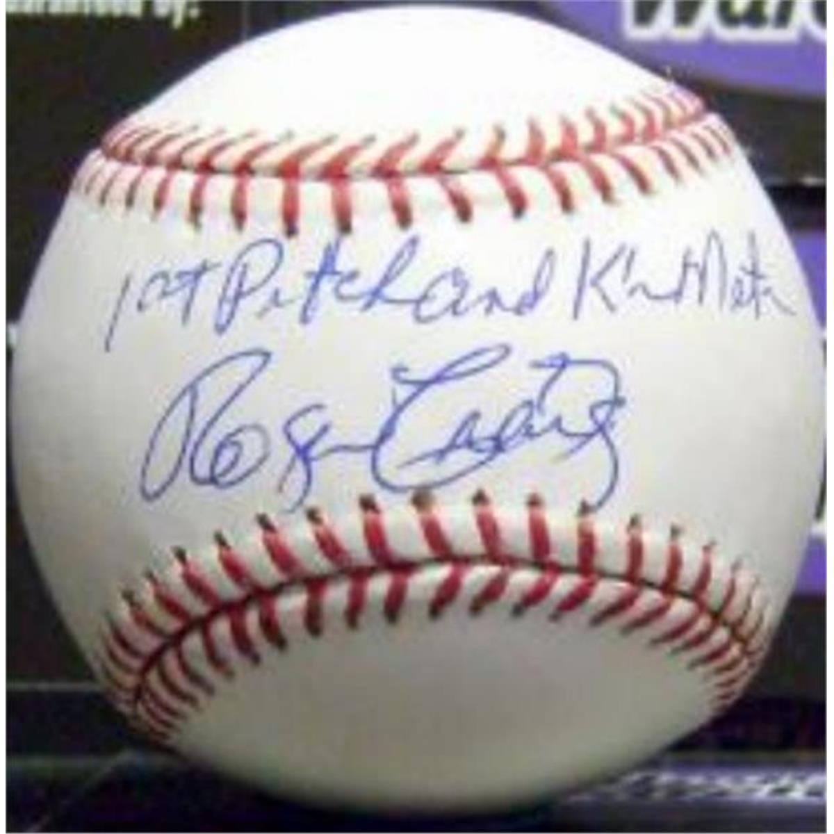 Roger Craig Autographed Baseball - Inscribed 1st Pitch K Mets 1962 OMLB