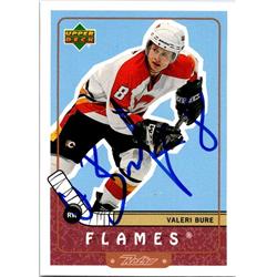 651961 Valeri Bure Autographed Hockey Card - Calgary Flames, FT 1999 Upper Deck Retro - No.11