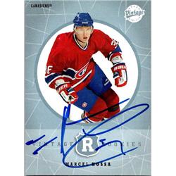 651981 Marcel Hossa Autographed Hockey Card - Montreal Canadiens, FT 2002 Upper Deck Vintage - No.336