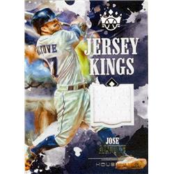 652622 Jose Altuve Player Worn Jersey Patch Baseball Card - Houston Astros 2018 Panini Diamond Kings - No.JKJA