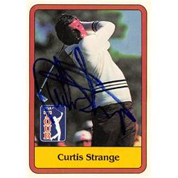 652877 Curtis Strange Autographed Golf Card - PGA, Wake Forest, SC 1981 Donruss Rookie - No.3 -  Autograph Warehouse