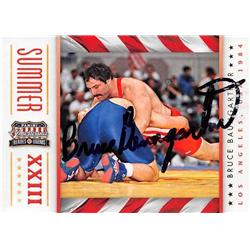 652913 Bruce Baumgartner Autographed Trading Card - Freestyle Wrestling, SC 2012 Panini Americana Heroes & Legends - No.5