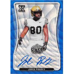 652942 Jared Pinkney Autographed Football Card - Vanderbilt Commodores 2020 Leaf Draft Metal Rookie Refractor - No.BAJP2 LE 4-20