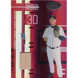 653523 Magglio Ordonez Player Used Bat Patch Baseball Card - Chicago White Sox 2005 Leaf Certified Materials Refractor - No.128 LE 67-250
