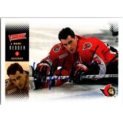 654337 Wade Redden Autographed Hockey Card - Ottawa Senators, FT 2000 Upper Deck Victory - No.165