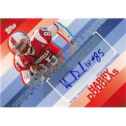 585158 Harry Douglas Autographed Football Card - Louisville Cardinals 2008 Topps Performance Highlights Rookie - No.THAHD