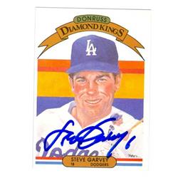 586004 Steve Garvey Autographed Baseball Card - Los Angeles Dodgers 1982 Donruss Diamond Kings - No.3