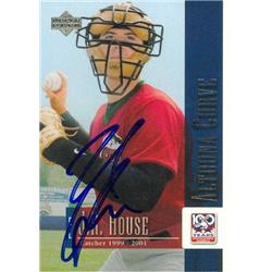586061 J.R. House Autographed Baseball Card - Pittsburgh Pirates 2001 Upper Deck - No.90