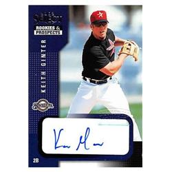 586493 Keith Ginter Autographed Baseball Card - Houston Astros 2002 Donruss Select Rookies & Prospects - No.55