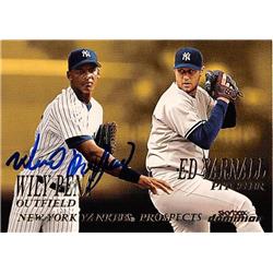 586557 Wily Mo Pena Autographed Baseball Card - New York Yankees FT 2000 Skybox Dominion - No.279