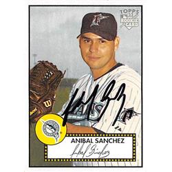 586633 Anibal Sanchez Autographed Baseball Card - Florida Marlins 2006 Topps 52 - No.265