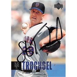 586870 Steve Trachsel Autographed Baseball Card - New York Mets 2006 Upper Deck - No.713
