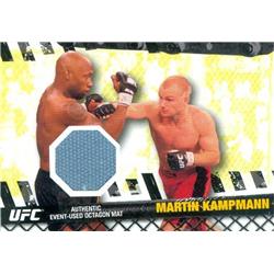 587490 Martin Kampmann Event Used Octagon Mat Patch Trading Card - UFC, Ultimate Fighting Championship 2010 Topps - No.FMMK