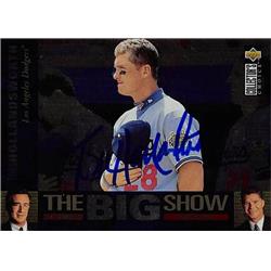 157143 Todd Hollandsworth Autographed Baseball Card - Los Angeles Dodgers 1997 Upper Deck The Big Show - No.25
