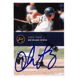 Chris Truby autographed baseball card 2000 Just #91 (New Orleans Zephyrs Minor League 67) - Baseball Slabbed Autographed Cards