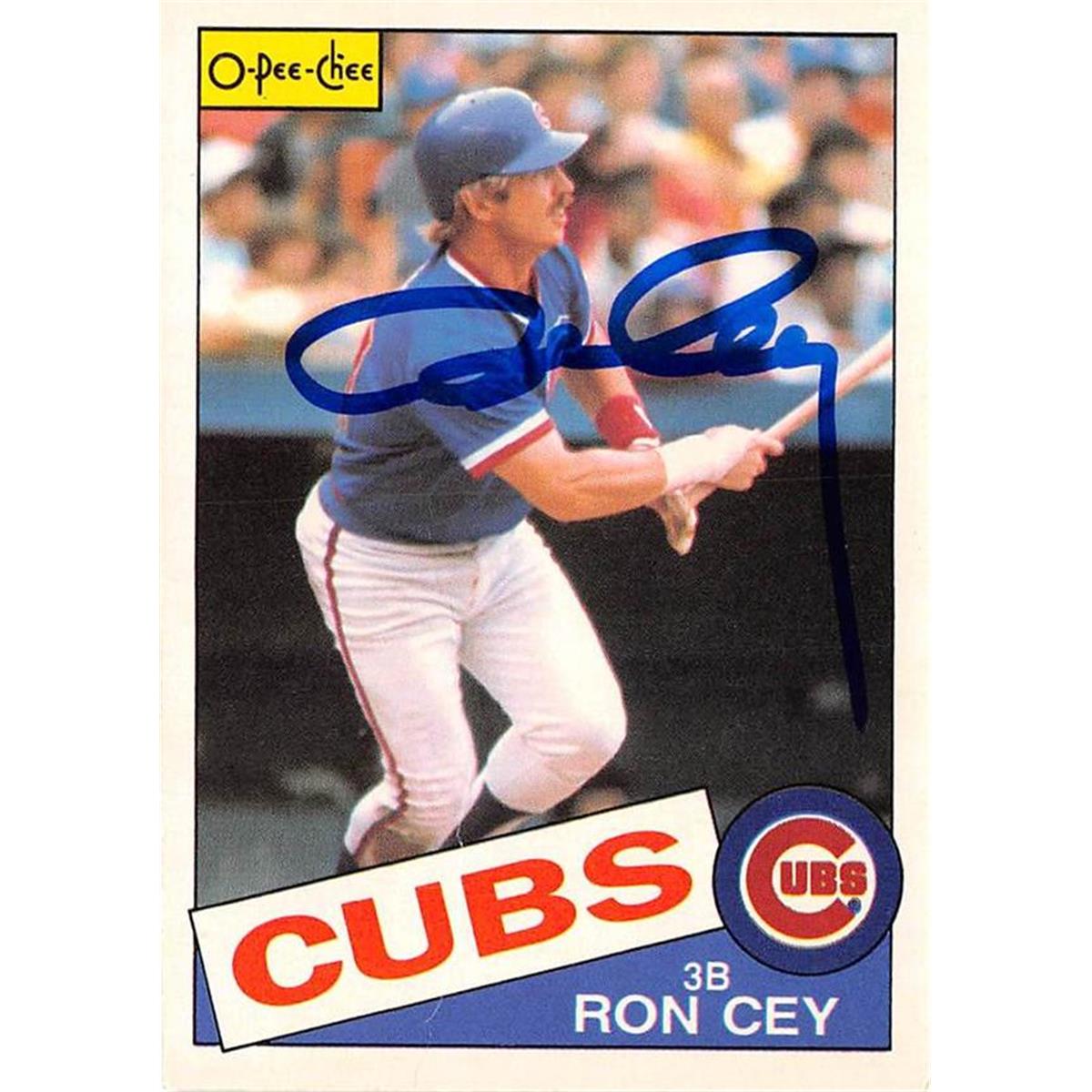 619524 Ron Cey Autographed Baseball Card - Chicago Cubs 1985 O Pee Chee - No.366