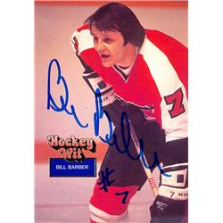 Bill Barber autographed Hockey Card (Philadelphia Flyers) 1994 Gibco Wit #13 - Hockey Slabbed Autographed Cards