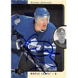 620213 Kenny Jonsson Autographed Hockey Card - Toronto Maple Leafs, SC 1995 Upper Deck - No.147
