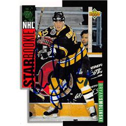 620904 Bryan Smolinski Autographed Hockey Card - Boston Bruins, 67 1994 Upper Deck Star Rookie - No.242
