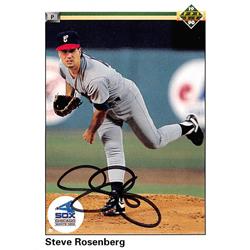 621670 Steve Rosenberg Autographed Baseball Card - Chicago White Sox 1990 Upper Deck - No.522