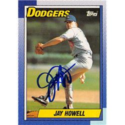 621699 Jay Howell Autographed Baseball Card - Los Angeles Dodgers 1990 Topps - No.40