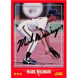 621780 Mark Wasinger Autographed Baseball Card - San Francisco Giants 1988 Score - No.283