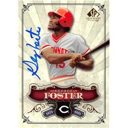 622045 George Foster Autographed Baseball Card - Cincinnati Reds 2006 Upper Deck Legendary Cuts - No.70