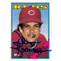 622072 Dennis Rasmussen Autographed Baseball Card - Cincinnati Reds 1988 Topps - No.135
