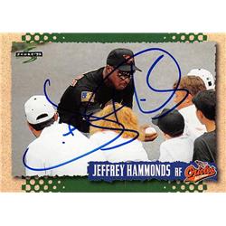 622701 Jeffrey Hammonds Autographed Baseball Card - Baltimore Orioles 1995 Score - No.450