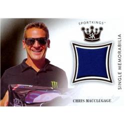 649722 Chris Macclugage Player Worn Relic Patch Racing Card Jetski Racer 2018 Sportskings Memorabilia - No.SMCM1