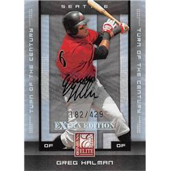 Greg Halman autographed baseball card (Seattle Mariners) 2008 Donruss Elite Extra Edition Rookie Refractor #39 LE 182/429 - Baseball Slabbed Autographed Cards
