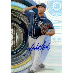 650079 Anderson Espinoza Autographed Baseball Card - San Diego Padres 2017 Bowman High Tek Rookie BHTAE