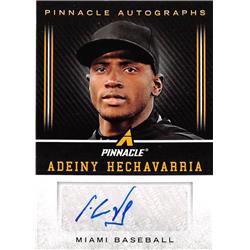 650249 Adeiny Hechavarria Autographed Baseball Card - Miami Marlins 2013 Pinnacle - No.AH