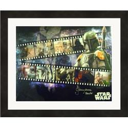 650735 11 x 14 in. Boba Fett Actor Jeremy Bulloch Autographed Photo - Collage Star Wars, Bounty Hunter Matted Framed -  Autograph Warehouse