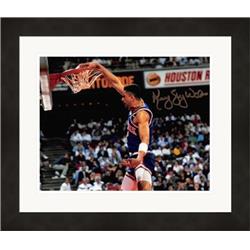 650747 8 x 10 in. Kenny Walker Autographed Photo - New York Knicks, Sky - No.SC1 Matted & Framed