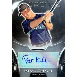 650836 Patrick Kivlehan Autographed Baseball Card - Seattle Mariners 2013 Bowman Sterling Prospects Rookie - No.BSAPPK