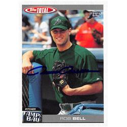 650855 Rob Bell Autographed Baseball Card - Tampa Bay Rays, FT 2004 Topps Total - No.176