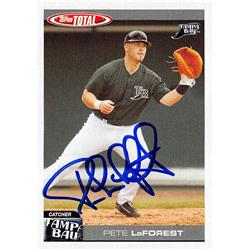 650857 Pete LaForest Autographed Baseball Card - Tampa Bay Rays, FT 2004 Topps Total - No.745