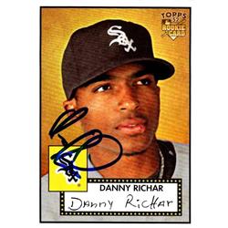 651261 Danny Richar Autographed Baseball Card - Chicago White Sox, FT 2007 Topps 52 Rookie - No.178