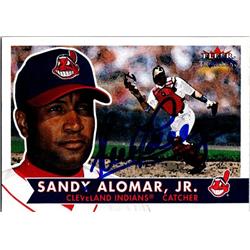 651369 Sandy Alomar Jr Autographed Baseball Card - Cleveland Indians, FT 2001 Fleer Tradition - No.280