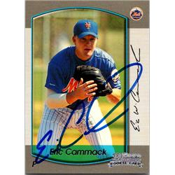 651499 Eric Cammack Autographed Baseball Card - New York Mets, FT 2000 Bowman Rookie - No.228