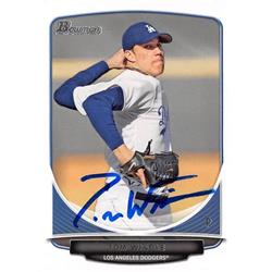 653424 Tom Windle Autographed Baseball Card - Los Angeles Dodgers 2014 Bowman Rookie - No.BDPP30